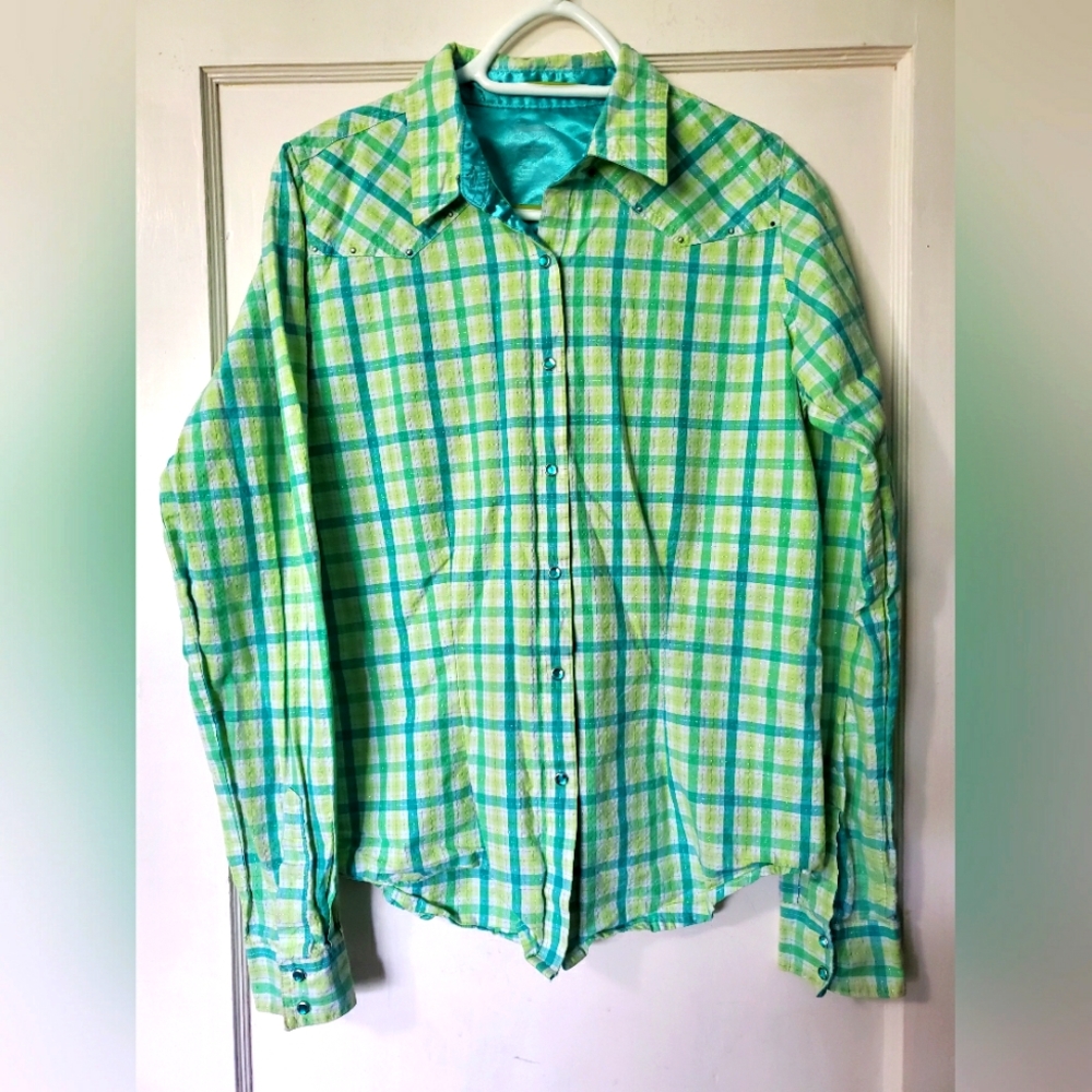 Cute TwentyX Western Cowgirls Shirt 💚💙